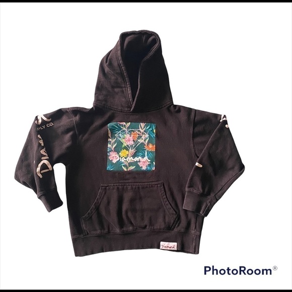 DIAMOND SUPPLY CO-BLACK HOODIE - Picture 1 of 6